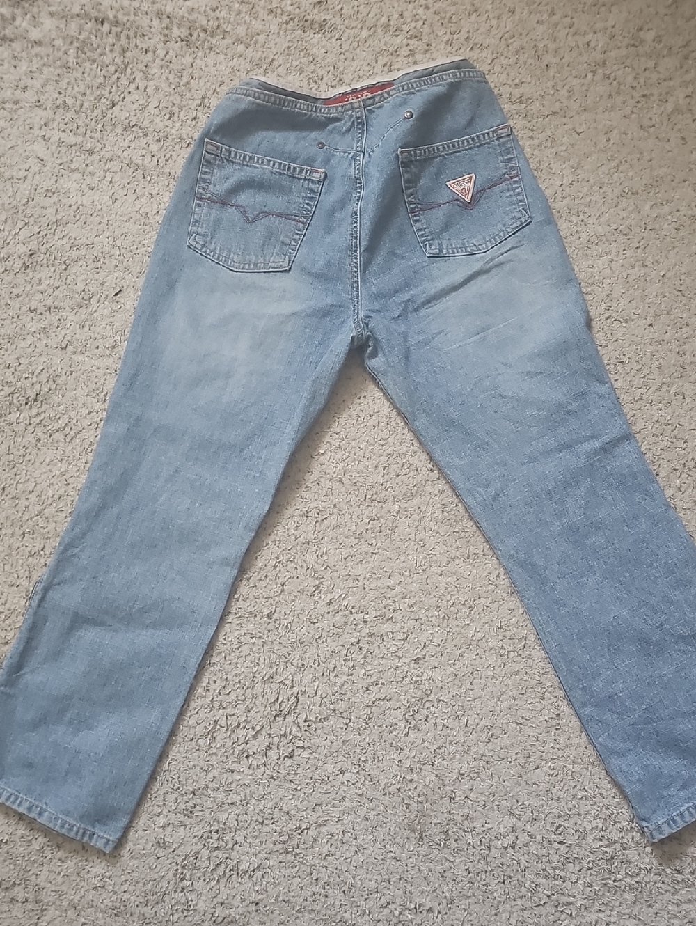 Guess Light Blue Straight-Leg Women's Jeans With Side Zippers Sooo Cute!